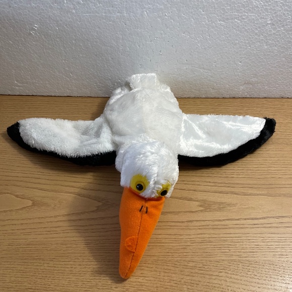 Caltoy Pelican Hand Puppet Plush Bird White Pretend Play Classroom Toy 15” - Picture 1 of 10